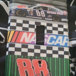 NASCAR Racing Car Cover - Black, Green, and Red